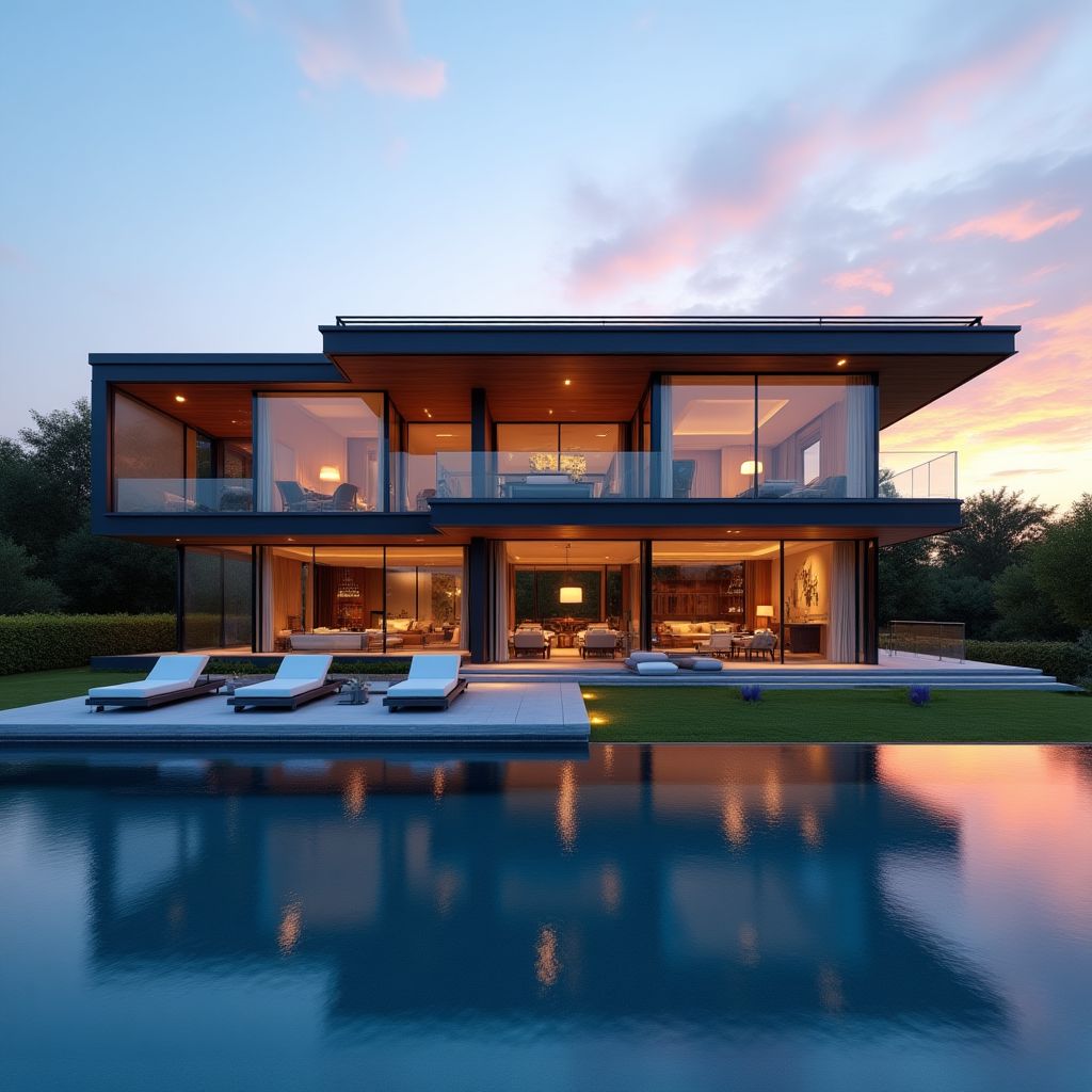 Villa moderne de luxe avec piscine