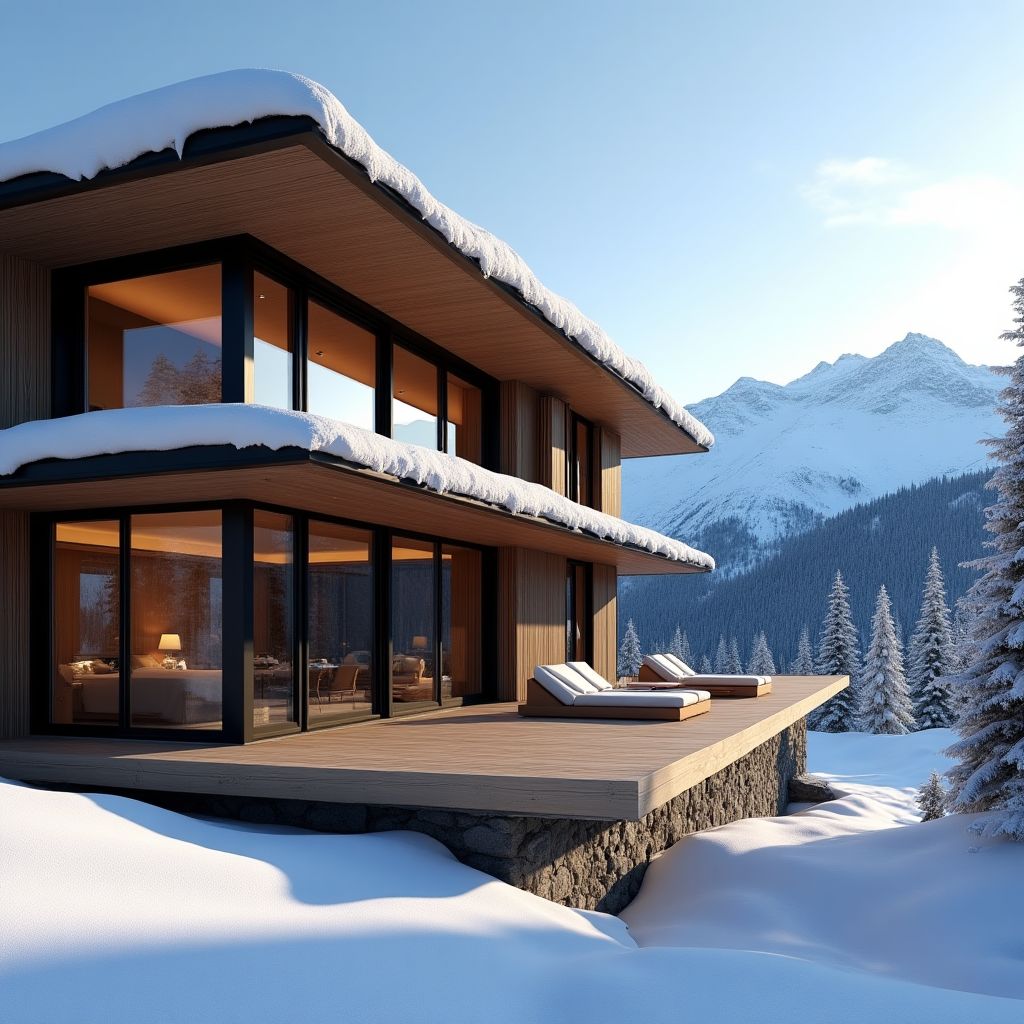 Chalet de luxe en montagne
